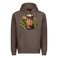 Coffee sunflower coffee cup cactus Premium Hoodie - JahusDesignShop