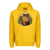 Lemon sunflower coffee cup cactus Premium Hoodie - JahusDesignShop
