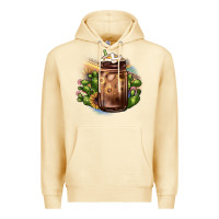 Pina Colada sunflower coffee cup cactus Premium Hoodie - JahusDesignShop