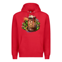 Red sunflower coffee cup cactus Premium Hoodie - JahusDesignShop