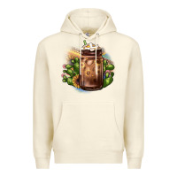 Sandshell sunflower coffee cup cactus Premium Hoodie - JahusDesignShop