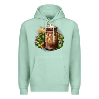 Seafoam sunflower coffee cup cactus Premium Hoodie - JahusDesignShop