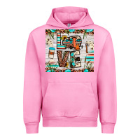 Fuchsia Pink love camp Urban Hoodie - JahusDesignShop