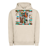 Pigment French Oak love camp Urban Hoodie - JahusDesignShop