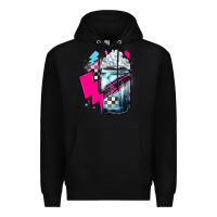 Black racing coffee Premium Hoodie - JahusDesignShop