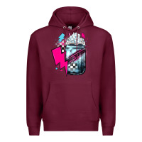 Burgundy racing coffee Premium Hoodie - JahusDesignShop