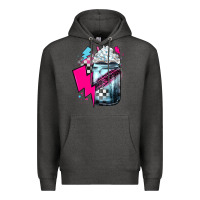 Charcoal Heather racing coffee Premium Hoodie - JahusDesignShop