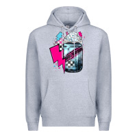 Heather Grey racing coffee Premium Hoodie - JahusDesignShop