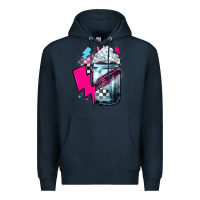 Navy racing coffee Premium Hoodie - JahusDesignShop