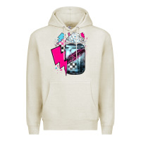 Oatmeal Heather racing coffee Premium Hoodie - JahusDesignShop