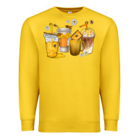 Lemon coffee cups bumble bee Premium Sweatshirt - texasbilliewilder