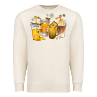 Sandshell coffee cups bumble bee Premium Sweatshirt - texasbilliewilder