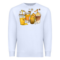 White coffee cups bumble bee Premium Sweatshirt - texasbilliewilder