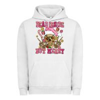 Pigment Lunar Rock dead inside but merry  pink christmas skeleton Urban Hoodie - AdoDesignShop