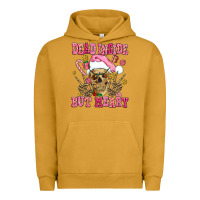 Pigment Peanut Butter dead inside but merry  pink christmas skeleton Urban Hoodie - AdoDesignShop