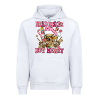White dead inside but merry  pink christmas skeleton Urban Hoodie - AdoDesignShop