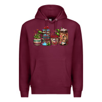 Burgundy mexican coffee Premium Hoodie - JahusDesignShop