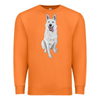 Carrot Hand Drawing White Shepherd Premium Sweatshirt - RanaPortraitStore