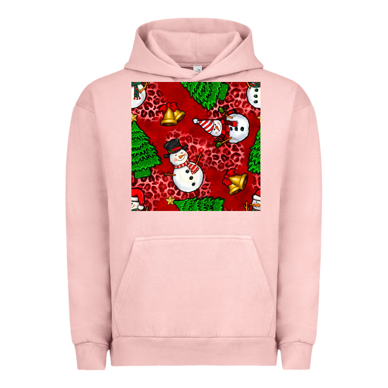 Christmas Snowman And Trees Seamless Pattern Urban Hoodie by BundleAndBundleShop | Teevron