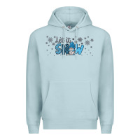 Blue Mist winter let it snow Premium Hoodie - JahusDesignShop