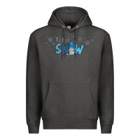 Charcoal Heather winter let it snow Premium Hoodie - JahusDesignShop