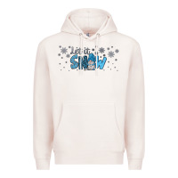 Pale Pink winter let it snow Premium Hoodie - JahusDesignShop