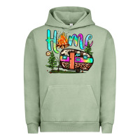 Pigment Oil Green home camp Urban Hoodie - JahusDesignShop