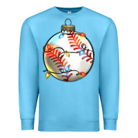 Ocean Blue christmas  baseball Premium Sweatshirt - Zillion Design Studio