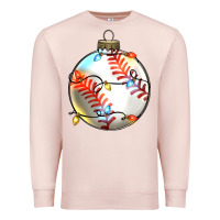 Pale Pink christmas  baseball Premium Sweatshirt - Zillion Design Studio