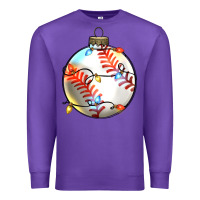 Purple christmas  baseball Premium Sweatshirt - Zillion Design Studio