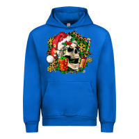 Cobalt christmas skull and gift Urban Hoodie - AdoDesignShop
