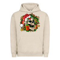 Pigment French Oak christmas skull and gift Urban Hoodie - AdoDesignShop