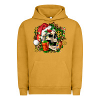 Pigment Peanut Butter christmas skull and gift Urban Hoodie - AdoDesignShop