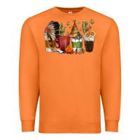 Carrot coffee cups indian headdress Premium Sweatshirt - texasbilliewilder