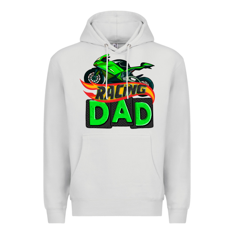 Racing Dad With Racing Motorcycle Premium Hoodie by AdoDesignShop | Teevron