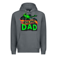Rock racing dad with racing motorcycle Premium Hoodie - AdoDesignShop