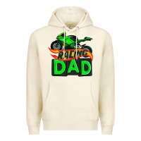 Sandshell racing dad with racing motorcycle Premium Hoodie - AdoDesignShop