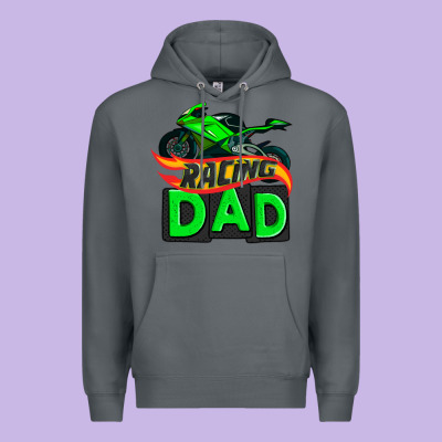 Racing Dad With Racing Motorcycle Premium Hoodie Designed By Adodesignshop