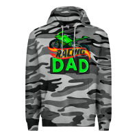 Slate Camo racing dad with racing motorcycle Premium Hoodie - AdoDesignShop