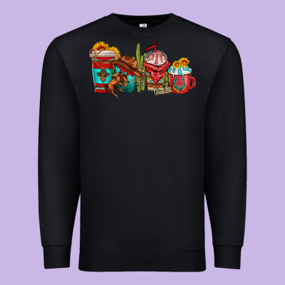 Premium Sweatshirt cowboy coffee cups
