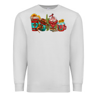 Dove Grey cowboy coffee cups Premium Sweatshirt - texasbilliewilder