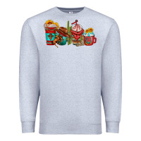 Heather Grey cowboy coffee cups Premium Sweatshirt - texasbilliewilder