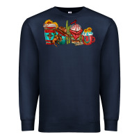 Navy cowboy coffee cups Premium Sweatshirt - texasbilliewilder