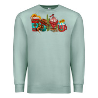 Seafoam cowboy coffee cups Premium Sweatshirt - texasbilliewilder