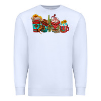 White cowboy coffee cups Premium Sweatshirt - texasbilliewilder