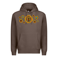 Coffee sunflower lady of guadalupe Premium Hoodie - JahusDesignShop
