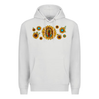Dove Grey sunflower lady of guadalupe Premium Hoodie - JahusDesignShop