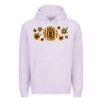 Lilac sunflower lady of guadalupe Premium Hoodie - JahusDesignShop