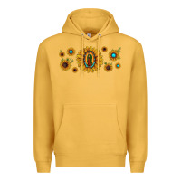 Mustard sunflower lady of guadalupe Premium Hoodie - JahusDesignShop