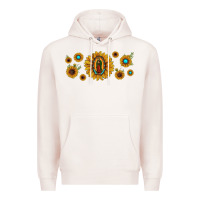 Pale Pink sunflower lady of guadalupe Premium Hoodie - JahusDesignShop